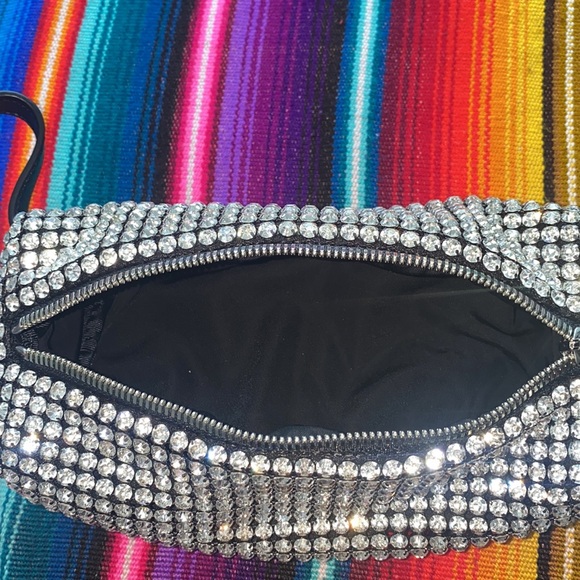 Authentic Alexander Wang Heiress Crystal Rhinestone Pencil Case Pochette - Picture 8 of 9